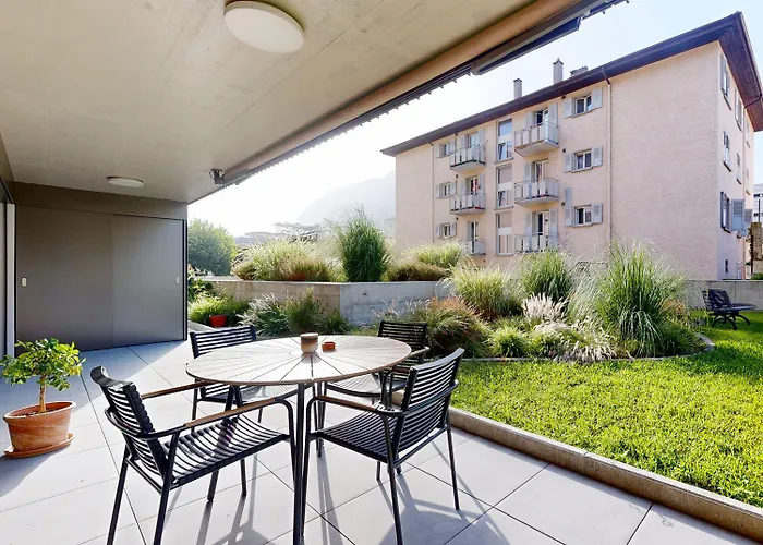 Bright Flat With Terrace In Sierre